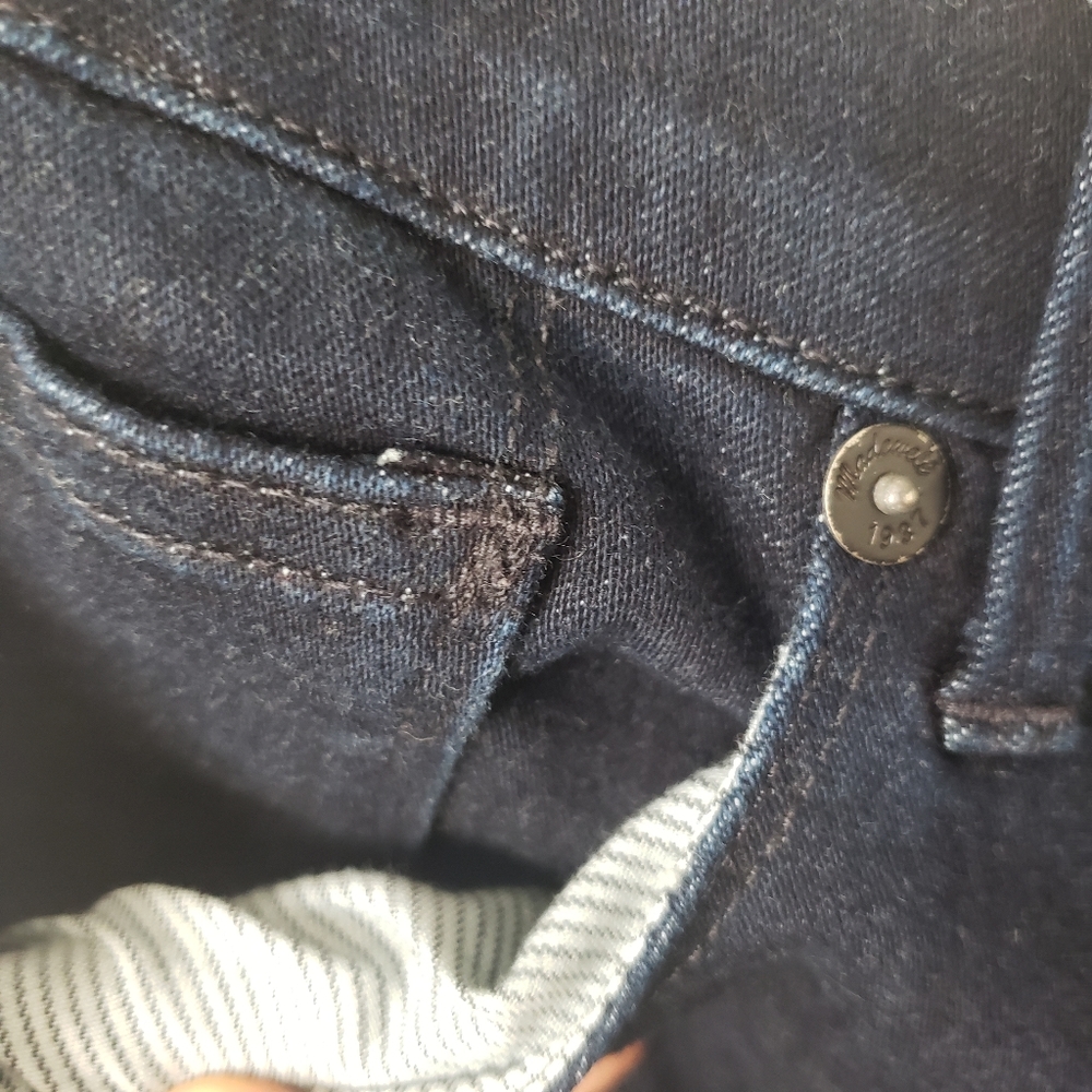 Madewell Dark Wash Mid-Rise Jeggings size 26 - Picture 5 of 14
